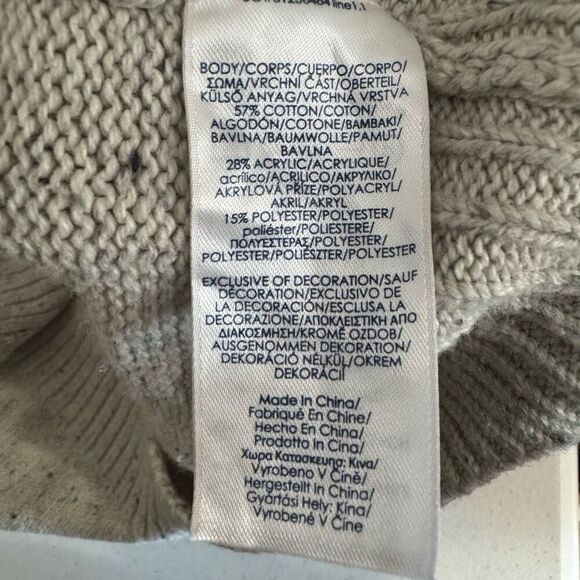 Chaps Ralph Lauren Men’s High Neck Sweater Size Large Cotton Blend Preppy - Picture 7 of 8